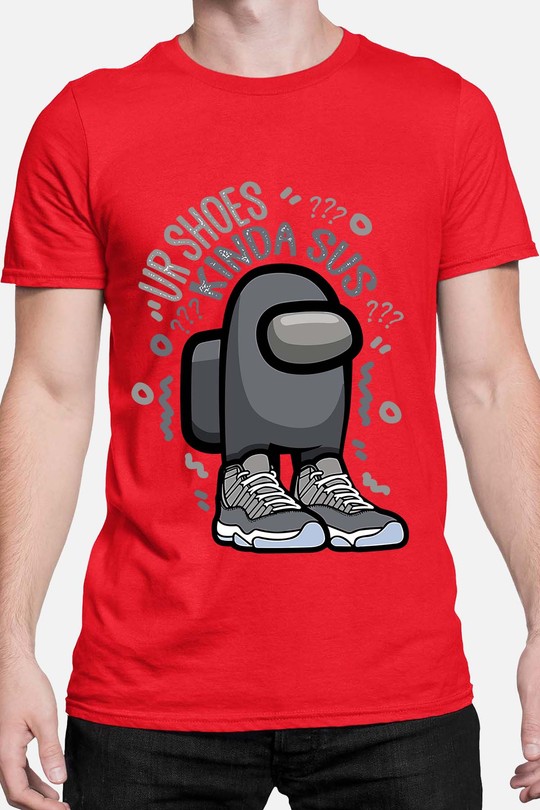 Among Us L - Tshirt Homme-ROUGE
