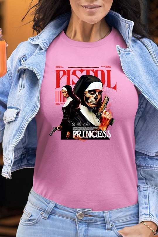 Pistol Princess - Tshirt Femme-ROSE
