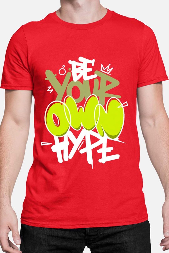 be your own hype BLANC - Tshirt Homme-ROUGE