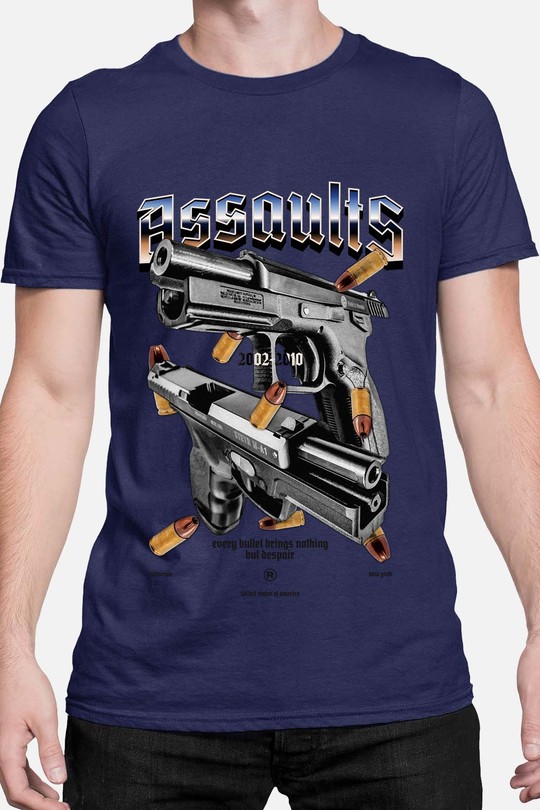 Gun Graphic-kamel-khedimallah - Tshirt Homme-MARINE