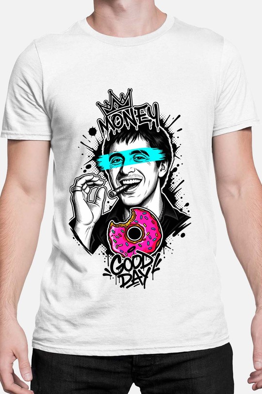 money good day - Tshirt Homme-BLANC