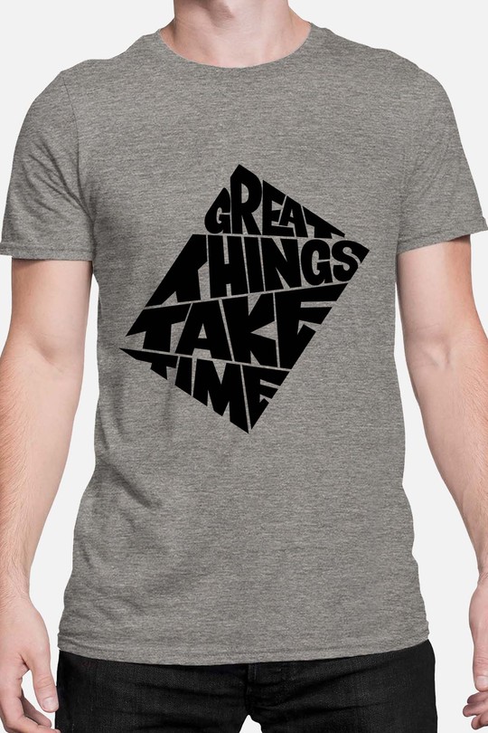 things takes time - Tshirt Homme-GRIS