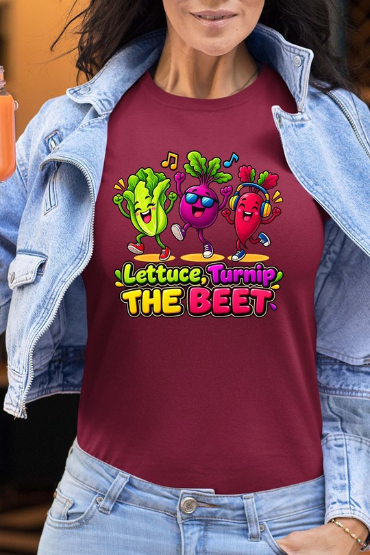 lettuce the beet - Tshirt Femme-BORDEAUX