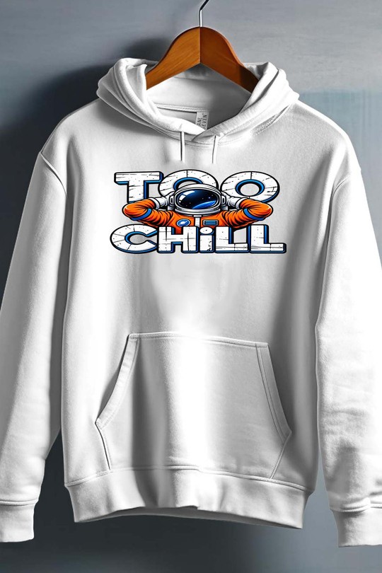 too chill - Sweat capuche Homme-BLANC