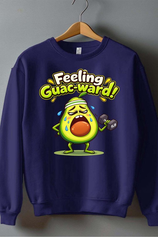 feeling guac-ward - Sweat Col Rond Homme-MARINE