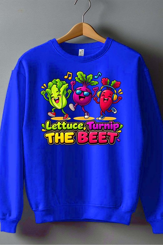 lettuce the beet - Sweat Col Rond Homme-BLEU ROI