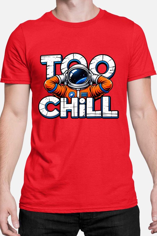 too chill - Tshirt Homme-ROUGE