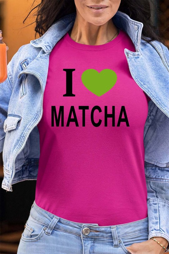 i love matcha k - Tshirt Femme - FC-FUCHSIA