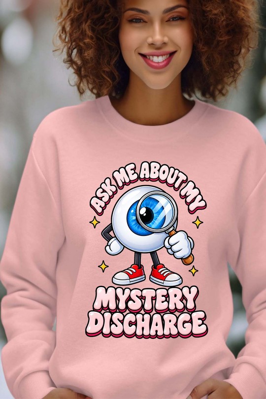 ask my mystery - Sweat Col Rond Femme-ROSE