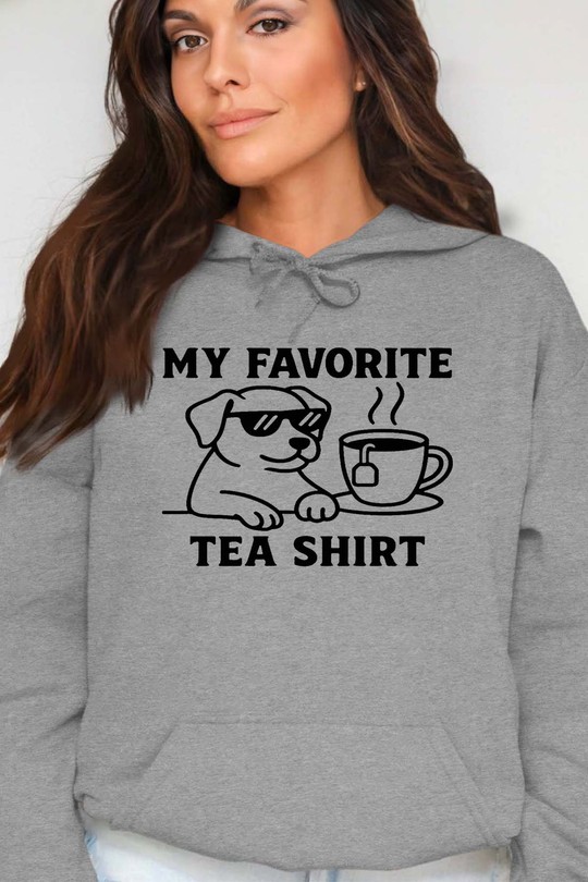 fav t shirt dog - Sweat Capuche Femme-GRIS