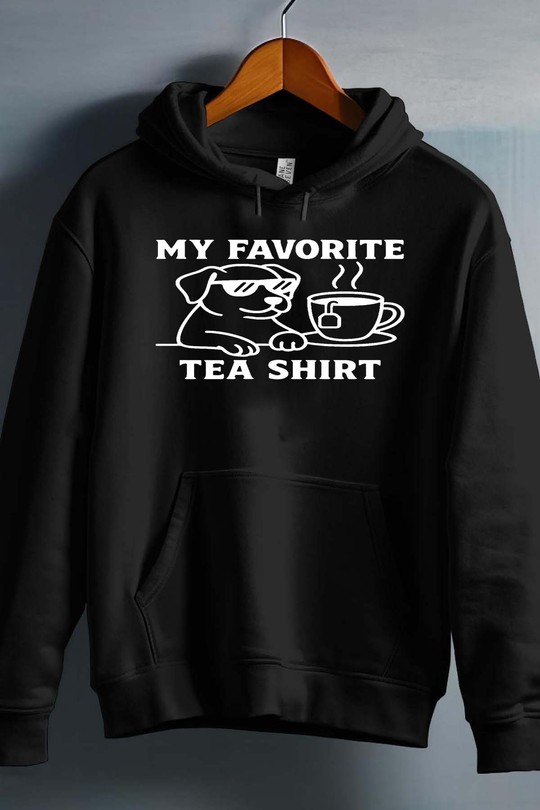fav t shirt dog - Sweat capuche Homme-NOIR