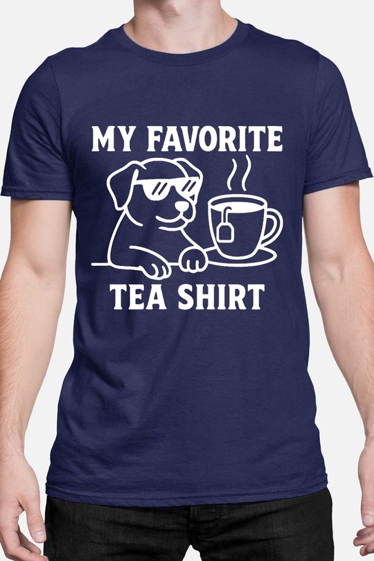 fav t shirt dog - Tshirt Homme-MARINE