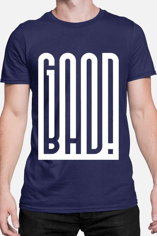 good bad - Tshirt Homme-MARINE