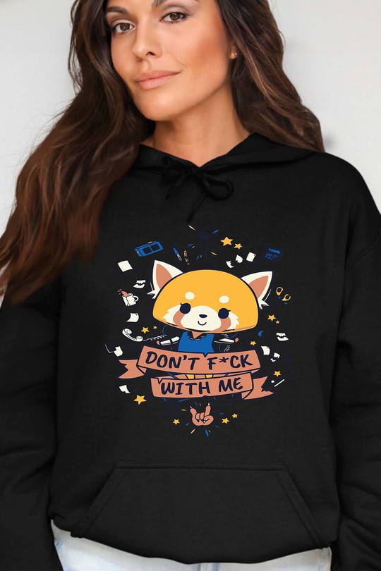 Cat SFWM - Sweat Capuche Femme-NOIR