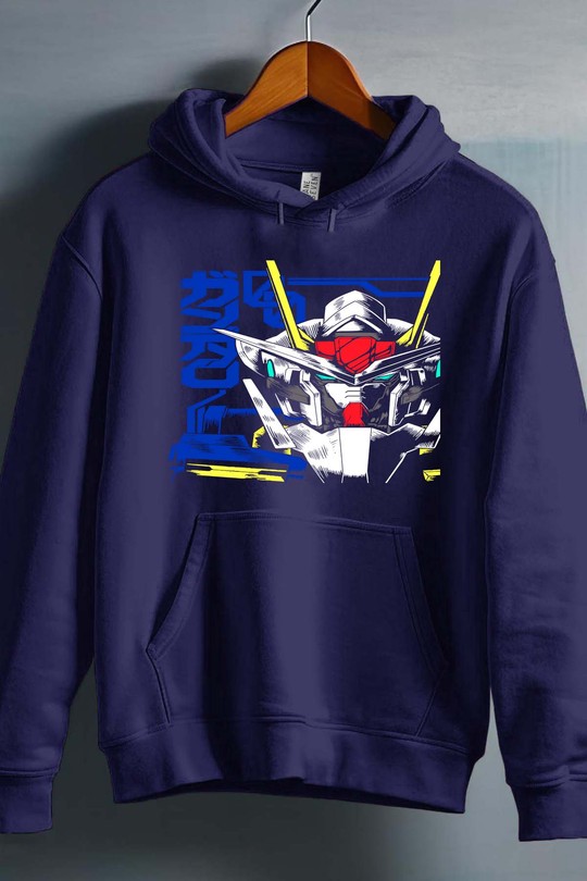 ANIME (36) - Sweat capuche Homme-MARINE