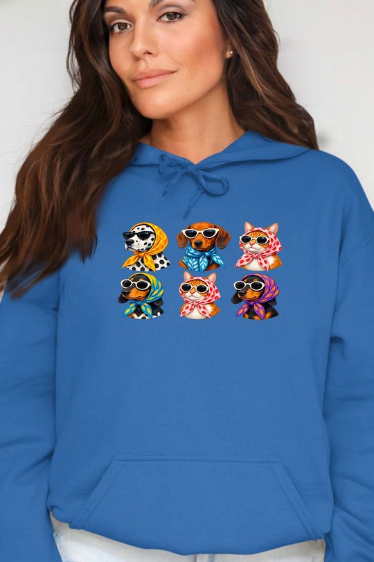 9cbf43ae-d90f-4b44-8397-e030a3ba5626 - Sweat Capuche Femme-BLEU ROI