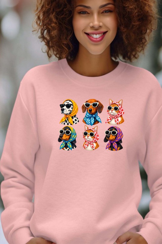 9cbf43ae-d90f-4b44-8397-e030a3ba5626 - Sweat Col Rond Femme-ROSE