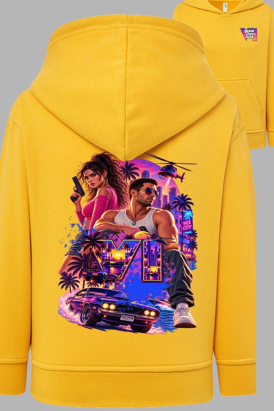 Class GT Auto - Sweat Capuche Homme AR CR-JAUNE