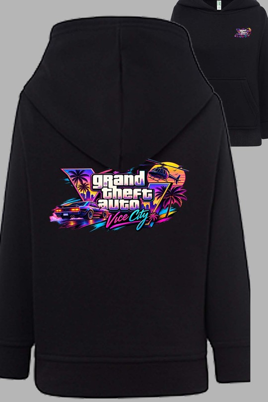 G Theft Auto - Sweat Capuche Homme AR CR-NOIR