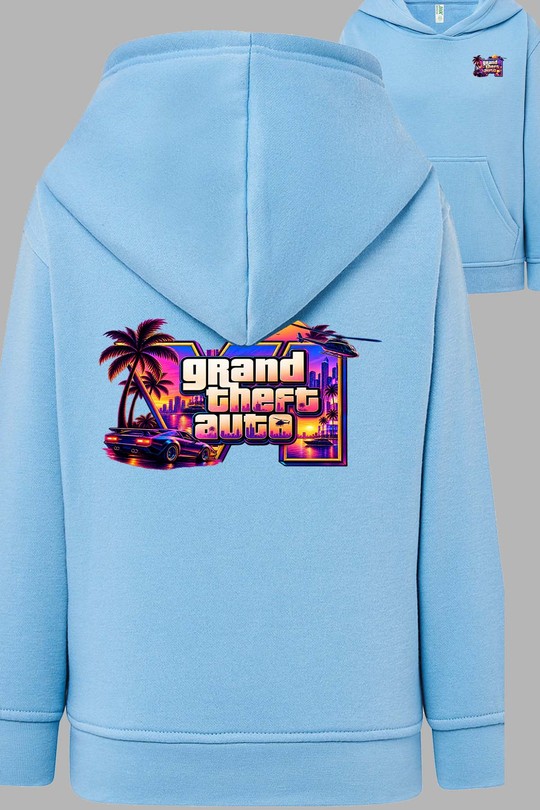 Grand TA 6 - Sweat Capuche Homme AR CR-BLEU CIEL