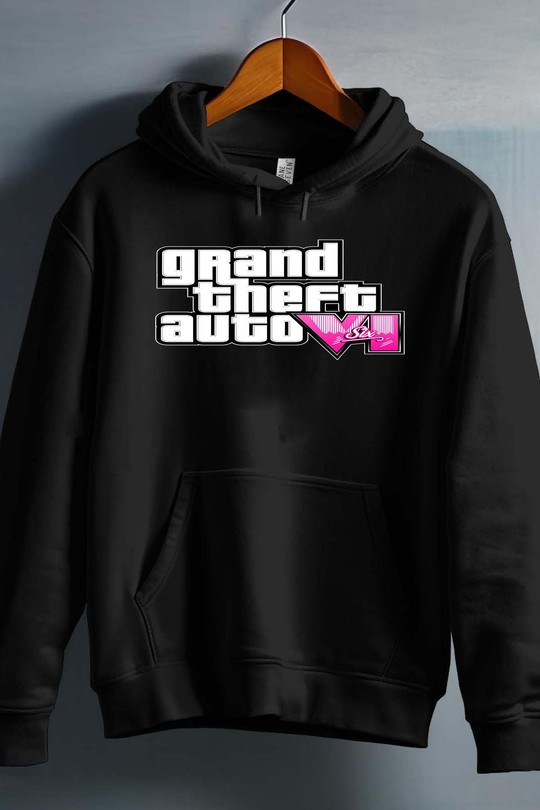 Txt Logo GTheft - Sweat capuche Homme-NOIR