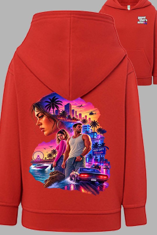 Visage GTheft Auto - Sweat Capuche Homme AR CR-ROUGE