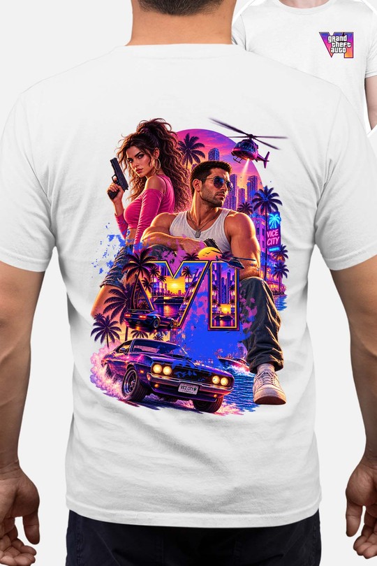 Class GT Auto - Tshirt Homme AR CR-BLANC