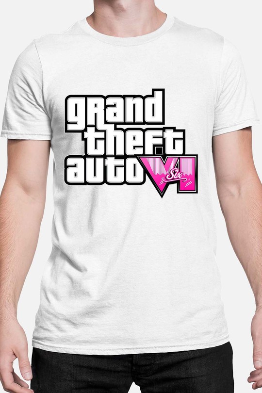 Txt Logo GTheft - Tshirt Homme-BLANC
