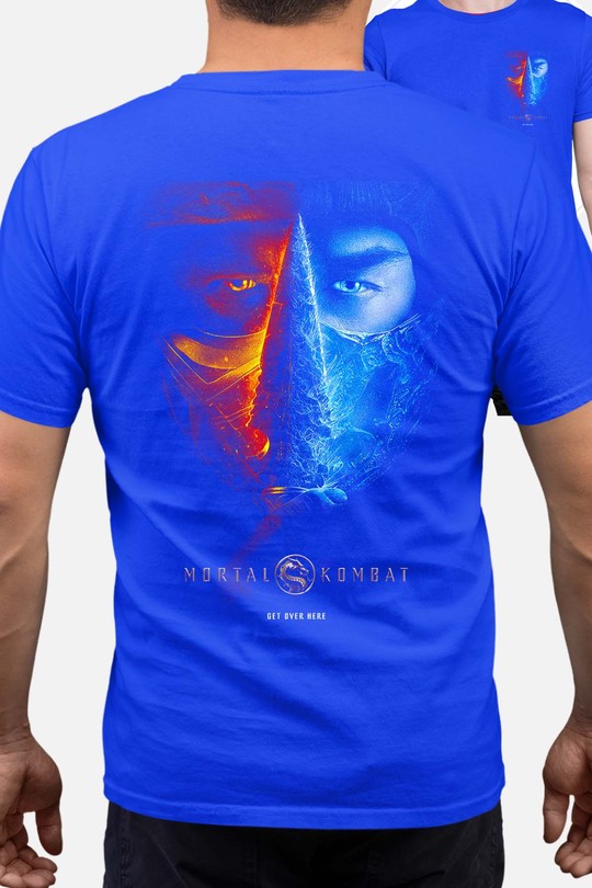 MORTAL scorbzero - Tshirt Homme AR CR-BLEU ROI