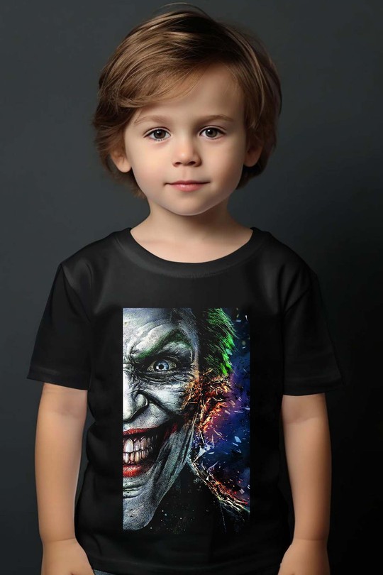 Dark Joker - Tshirt Garçon-NOIR