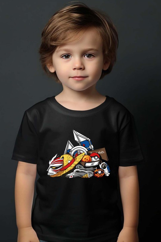 la leged anime - Tshirt Garçon-NOIR