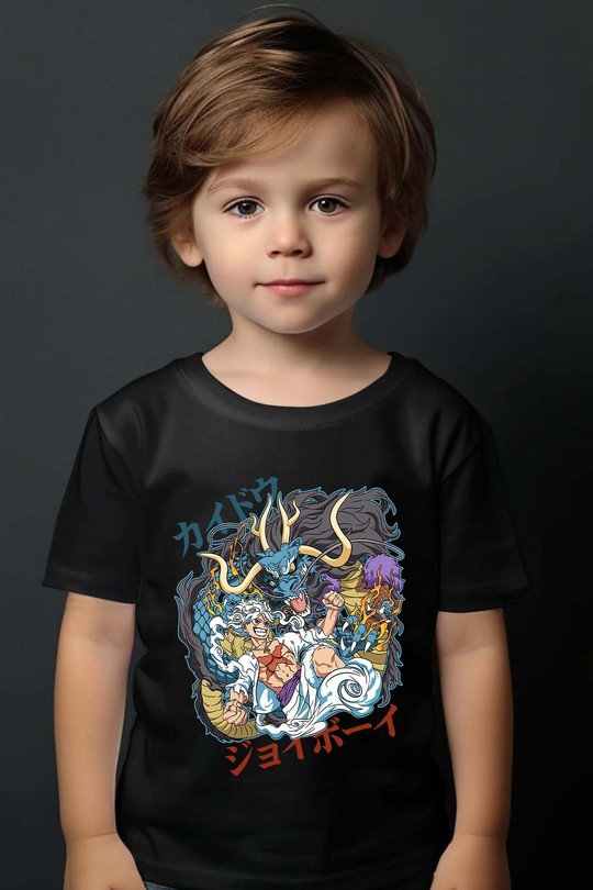lufy dragon legcy - Tshirt Garçon-NOIR