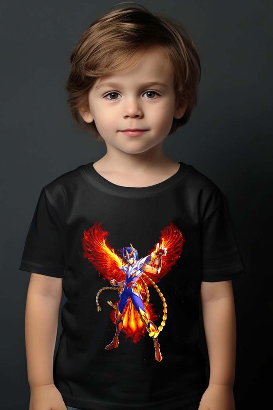 Saint Seiya phenix - Tshirt Garçon-NOIR
