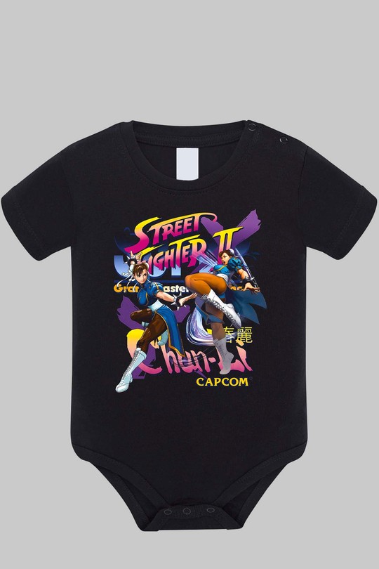 street chunli - Body bébé-NOIR
