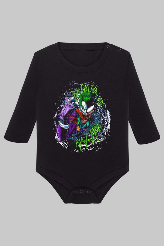 Joker Madness - Body Manche longue bébé-NOIR