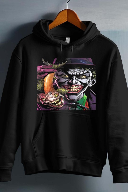 Joker Chaos - Sweat capuche Garçon-NOIR