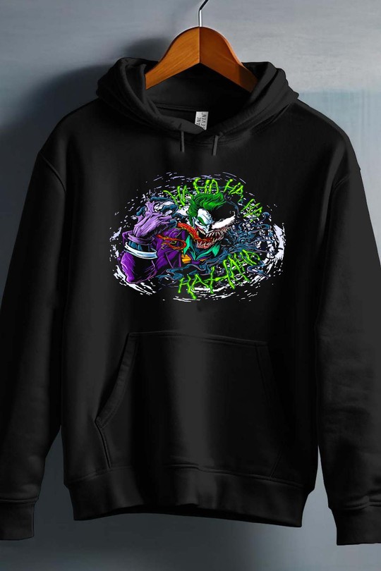 Joker Madness - Sweat capuche Garçon-NOIR