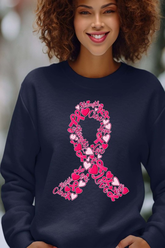 Rub multi October Pink - Sweat Col Rond Femme-MARINE