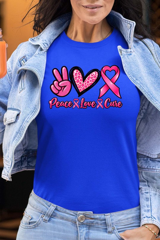 PLC pink october - Tshirt Femme-BLEU ROI