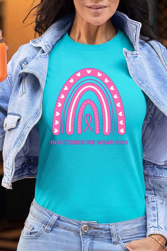 Arc onctobre rose - Tshirt Femme - FC-TURQUOISE