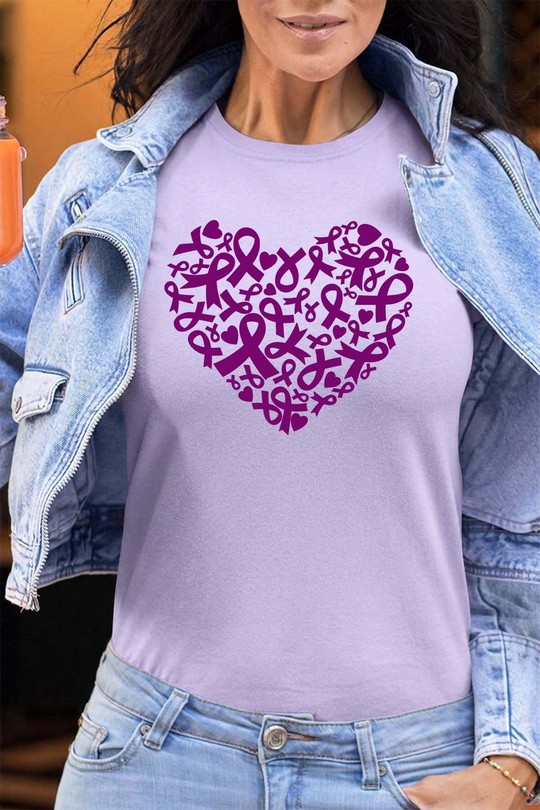Heart & rub october copy - Tshirt Femme - FC-VIOLET