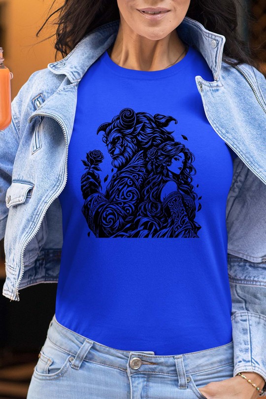 tatto bell and monster V2 - Tshirt Femme-BLEU ROI
