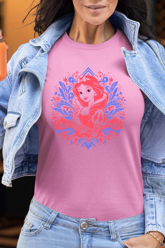 tatto snow white V2 - Tshirt Femme-ROSE
