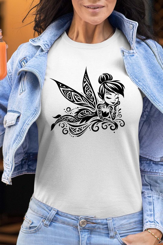 tatto thinkerbell - Tshirt Femme-BLANC