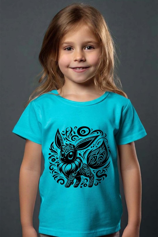 tatto evee - Tshirt Fille - FC-TURQUOISE