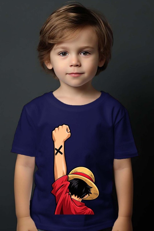 YES luffy - Tshirt Garçon-MARINE