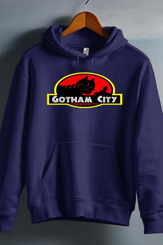 Gotham city - Sweat capuche Homme-MARINE