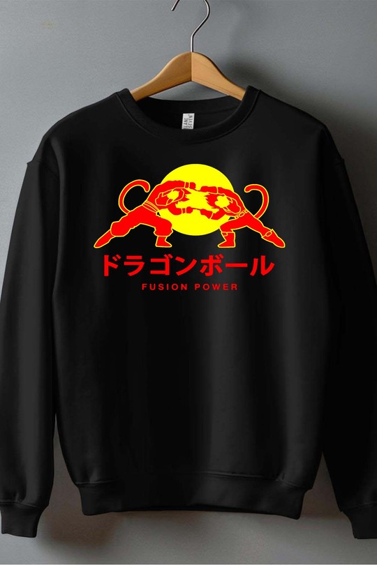 DB fusion - Sweat Col Rond Homme-NOIR