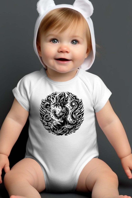 tatto dragon ball - Body bébé-BLANC
