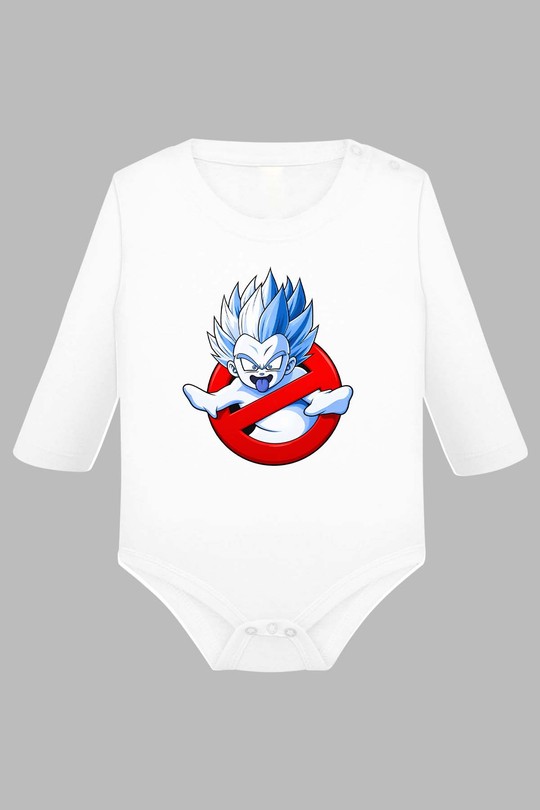 goku spirit - Body Manche longue bébé-BLANC